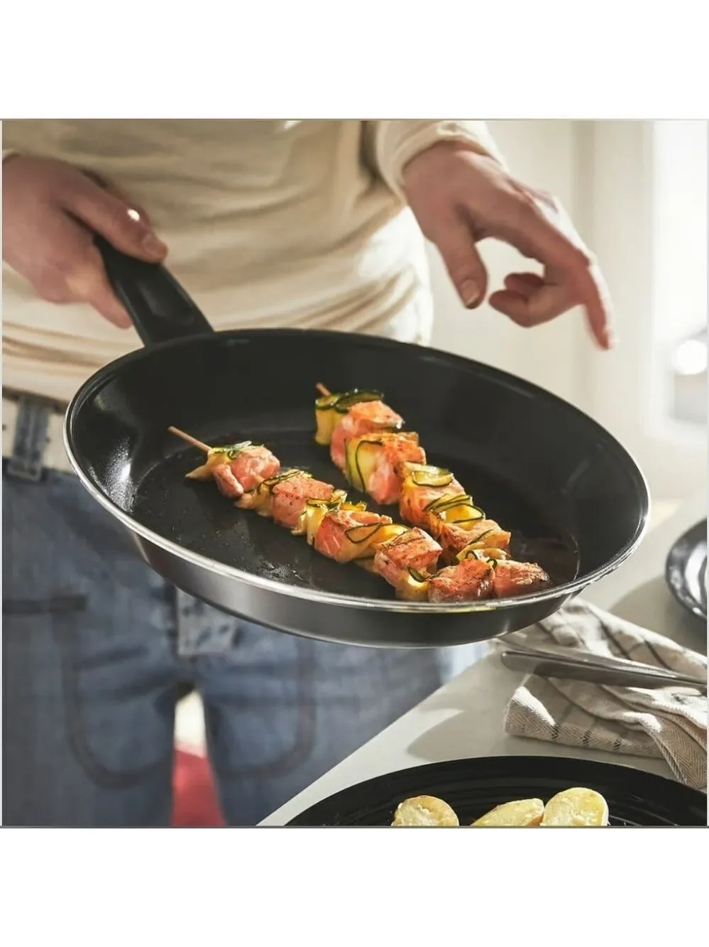 IKEA KAVALKAD Black Non-Stick Pan‎ , Set of 2